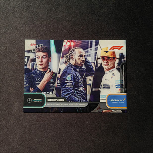 F1赛车手卡汉密尔顿拉塞尔诺里斯Topps英国车手F1总积分超1万分