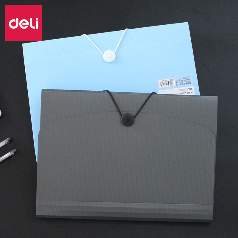 델리 오르간 가방 폴더 다층 정보 책 학생 시험지 클립 13 그리드 A4 파일 보관 상자 시험지 보관 가방 오르간 가방 분류 파일 가방 정보 책