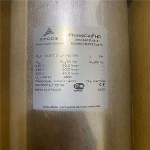 3x307.0UF 440v epcos补偿电容 MKK440 B25669B4927J375