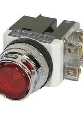 原装正品OMRON欧姆龙A22-FR-11M全新圆形红色点动按钮开关