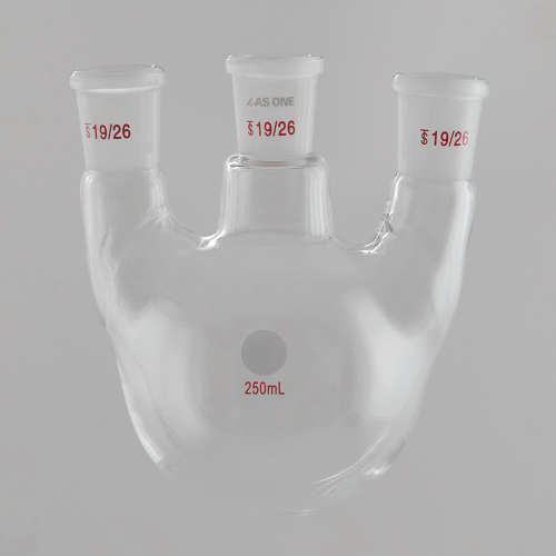 日本 AS ONE 亚速旺 进口 实验使用 三口烧瓶(直口) CC-6638-17