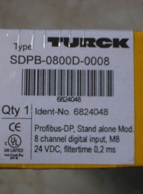 *SDPB-0800D-0008 6824048 图尔克Turck转接盒 全新原装现货议价