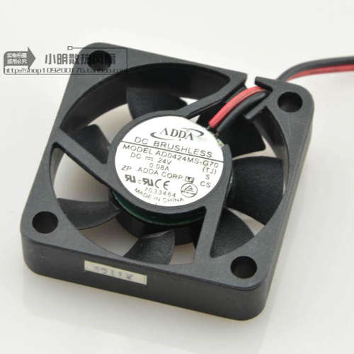 原装正品 ADDA AD0424MS-G70 24V 0.08A 4010 4CM 两线超静音风扇