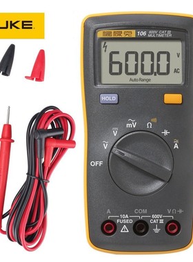 FLUKE福禄克F101 Kit F106数字万用表F107手持式便携万用表F12E+