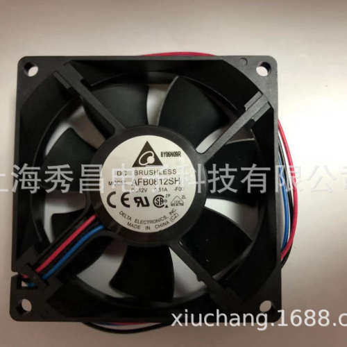 现货全新原装台达风扇 AFB0812SH 12V 0.51A 8025 双滚珠测速风扇