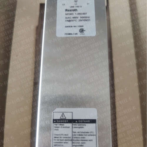 力士乐电源滤波器R911305855 HMF01.1A-N0K2-D0095-A-500-NNNN