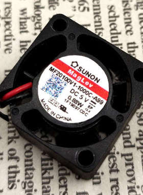 SUNON 建准 2010 MF20100V1-1000C-A99 5V 0.88W 2厘米 轴流风机