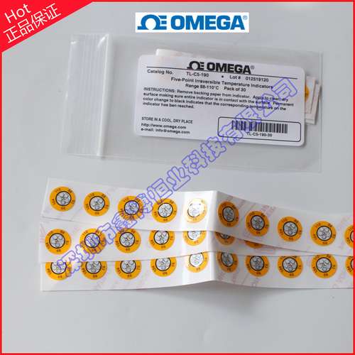 TL-C5-190-10TL-C5-190-30圆形温度试纸 钟表状不可逆测温纸