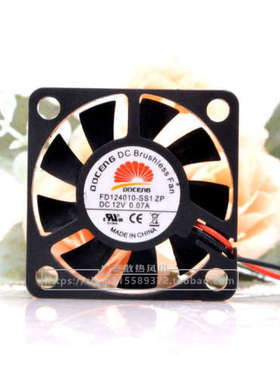 全新原装DOCENG 4010 FD124010-SS1 ZP 12V 0.07A 两线 散热风扇