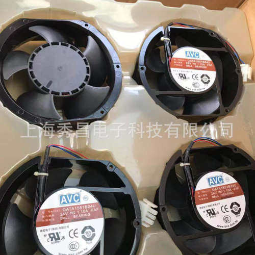 现货台湾AVC风机DATA1551B24U 进口17251 24V 1.10A 3线全新滚珠