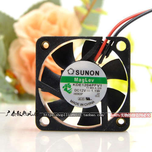 SUNON KDE1204PFB1-8 12V 0.7W 4CM 4010 2线 滚珠静音 散热风扇