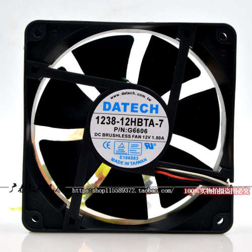 原装JMC DATECH 1238-12HBTA-7 12V 1.50A 12CM 服务器机箱风扇