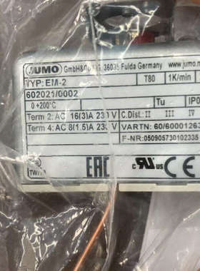 JUMO现货2个不用等！！！ 602021/0002 传感器
