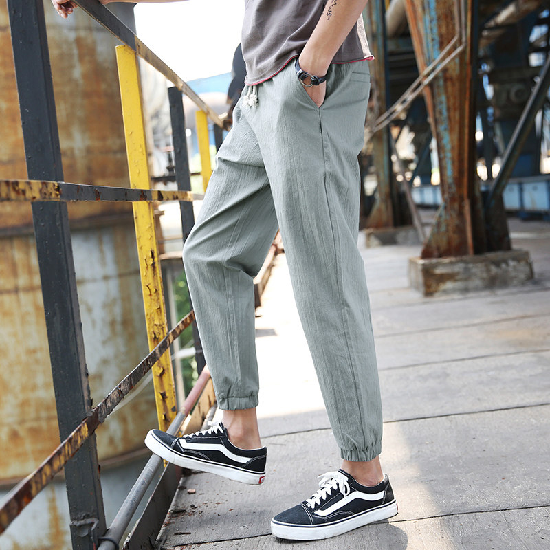 Casual pants man Ninth pants summer Trend 9 Feet trousers Schoolboy Easy Haren pants Korean Editionin the Men's clothing, Casual pants  category - from Buy2taobao.com to provide professional Taobao agent buy service
