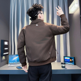 黑首F47-P138-控178抖音直播主风男士立领加厚流行百搭棉衣外套男，男装棉衣，星座309A