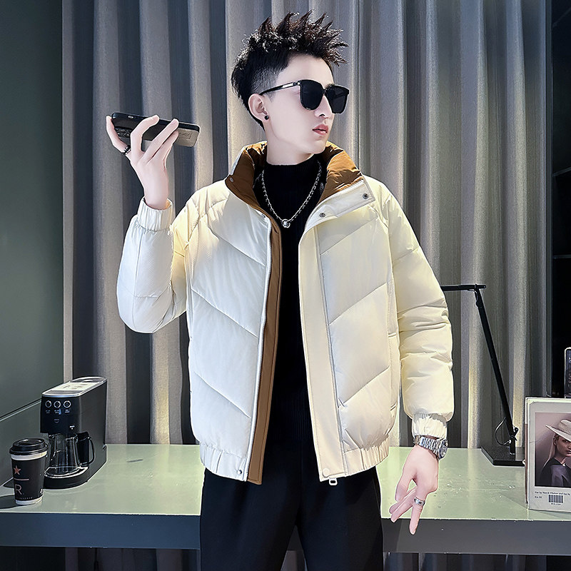 米首F17-P138-控178抖音直播主风男士立领加厚流行百搭棉衣外套男图片