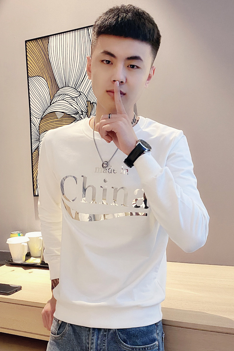 黑首D301-WY27-P55控78秋季新款男士卫衣韩版修身社会小伙上衣男,男装卫衣,星座309A