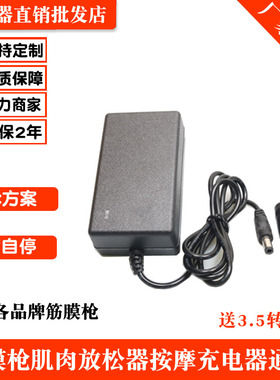 12V筋膜枪肌肉放松锂电池充电器按摩线8.4V16.8V18V24V25.2V26V1A