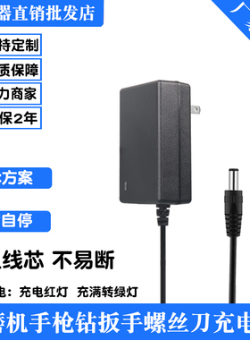 12V16.8V21V25V26V36V42V48V68V88V98VF手枪钻手电钻锂电池充电器