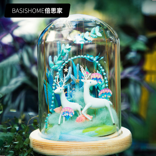 超轻粘土diy手工制作玻璃剧场
