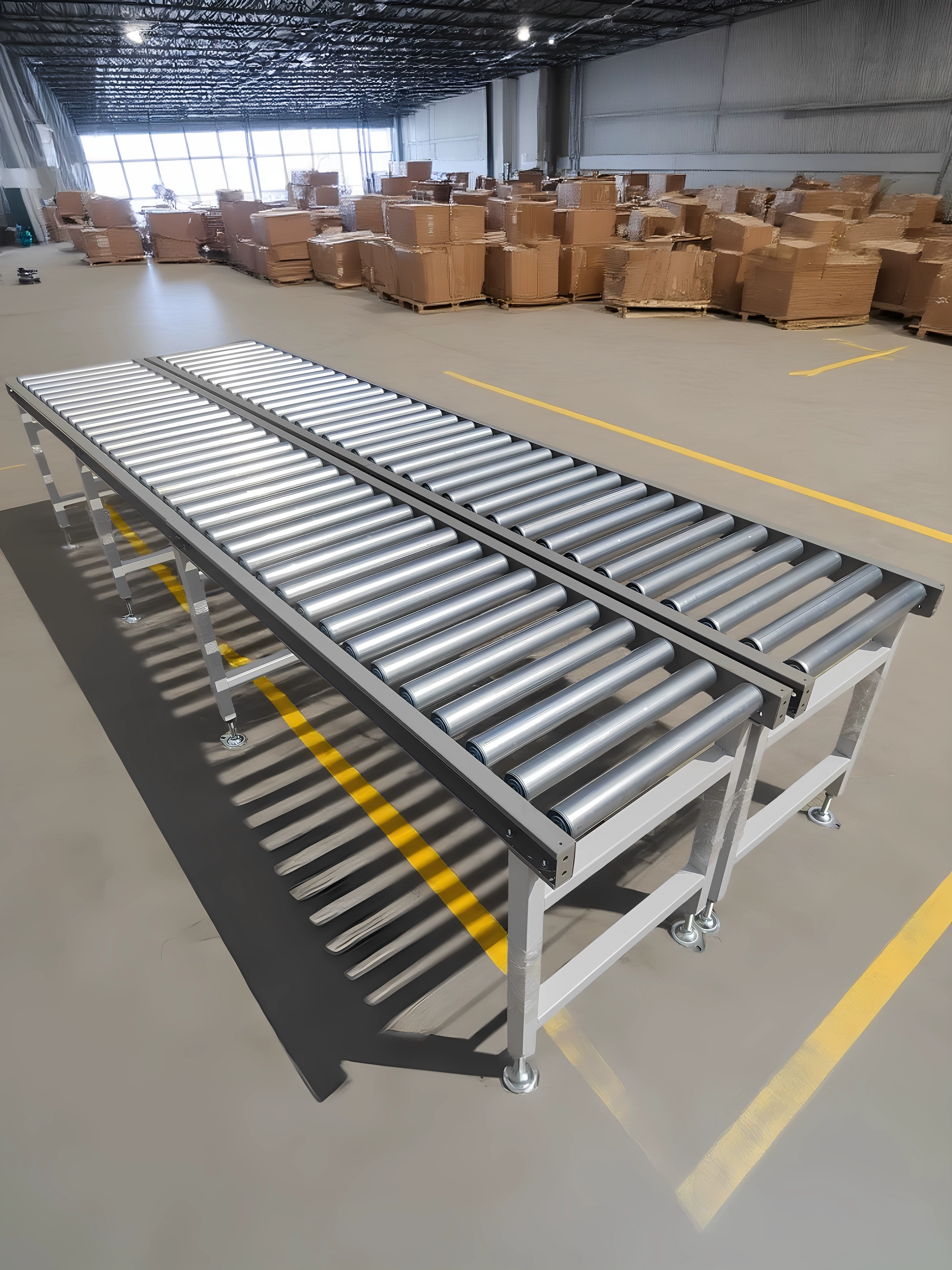 Spot unpowered roller conveyor roller conveyor belt assembly line roller roller slide wheel platform floor roller line