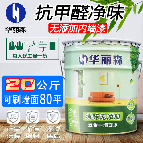 环保抗甲醛彩色水性20kg乳胶漆