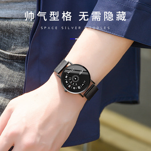 黑科技簡約男款 防水小眾電子手表 新概念創(chuàng)意初中高中學(xué)生男士 女款