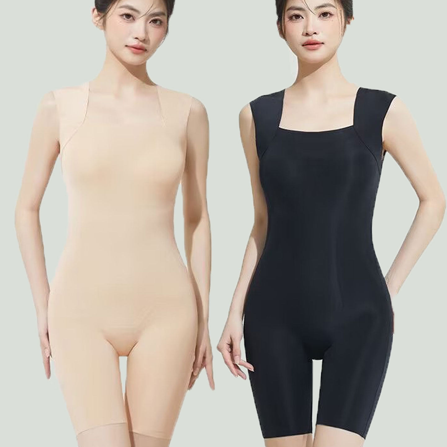 带文胸收腹连体塑身衣束腰收肚子