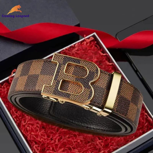 新款男士皮带真皮自动扣腰带时尚百搭商务休闲裤带送男朋友礼物潮