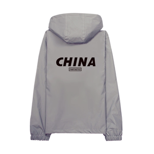 秋冬款潮牌风衣男外套加绒保暖衣荧光情侣反光衣外套学生休闲连帽