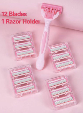 Women's 6-layer safety razor blade for facial/leg/armpit/bik
