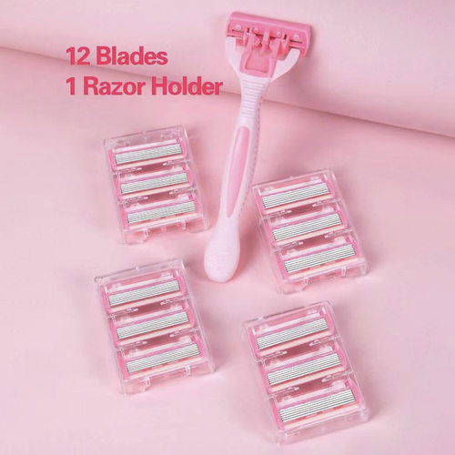 Women's 6-layer safety razor blade for facial/leg/armpit/bik