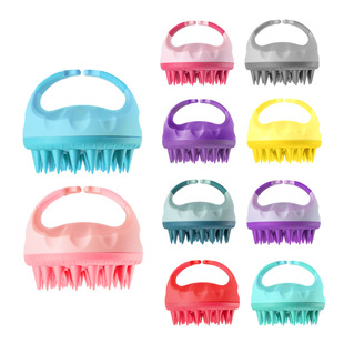 silicone Hair scalp massager 干湿两用硅胶洗头刷洗澡神器 comb