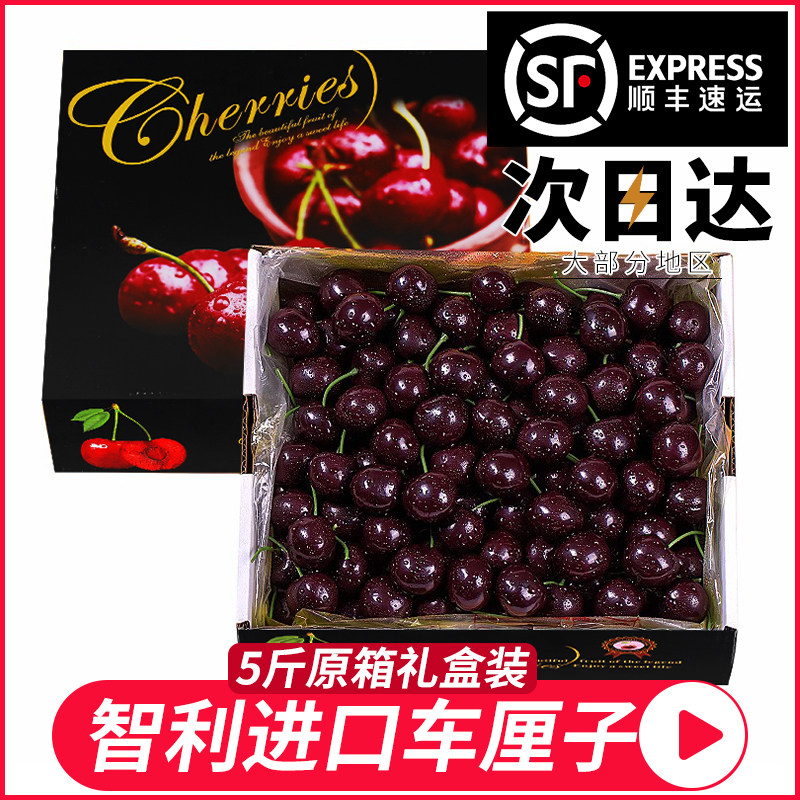 智利进口车厘子新鲜水果包邮5斤礼盒孕妇樱桃4J车厘子鲜果当季