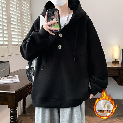 美式重磅连帽卫衣男孩秋冬款外套