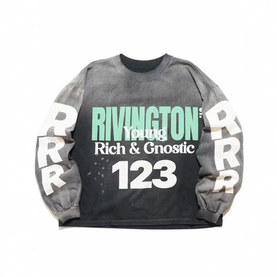 面料随意对比！RRR123长袖T恤