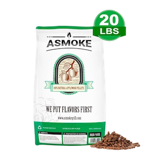 ASMOKE 100% 苹果木颗粒 国际安全认证