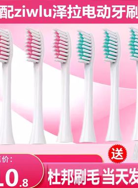 适配日本ziwlu泽拉电动牙刷头P1/X9SDlSP1/FSP2通用清洁款替换头