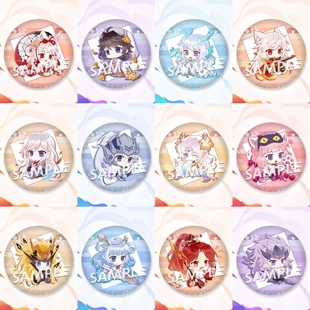 王者荣耀同人周边Q版徽章吧唧李白貂蝉百里守约西施马超游戏胸章