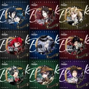 黑执事动漫徽章夏尔塞巴斯蒂安周边75mm双闪大徽章谷子挂饰痛包