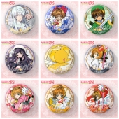 魔卡少女樱小樱75mm大徽章小狼知世月小可动漫周边角色吧唧谷子