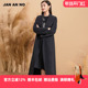 NO简爱诺专柜秋冬女士中长款 JAN 羊绒双面毛呢大衣JA069621DY