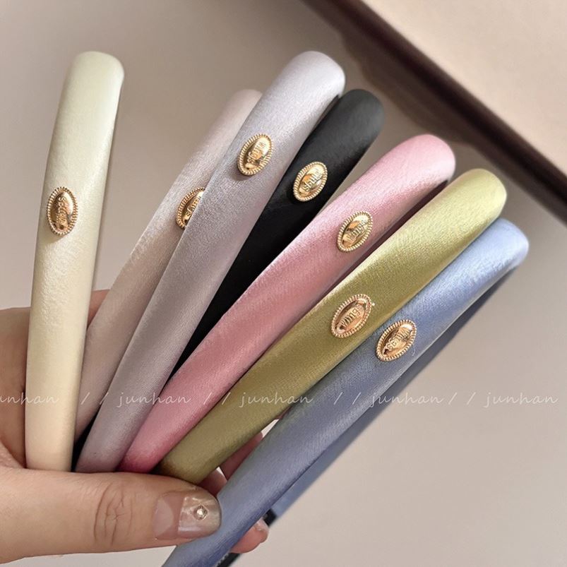 简约小法式~复古金标发箍女2024