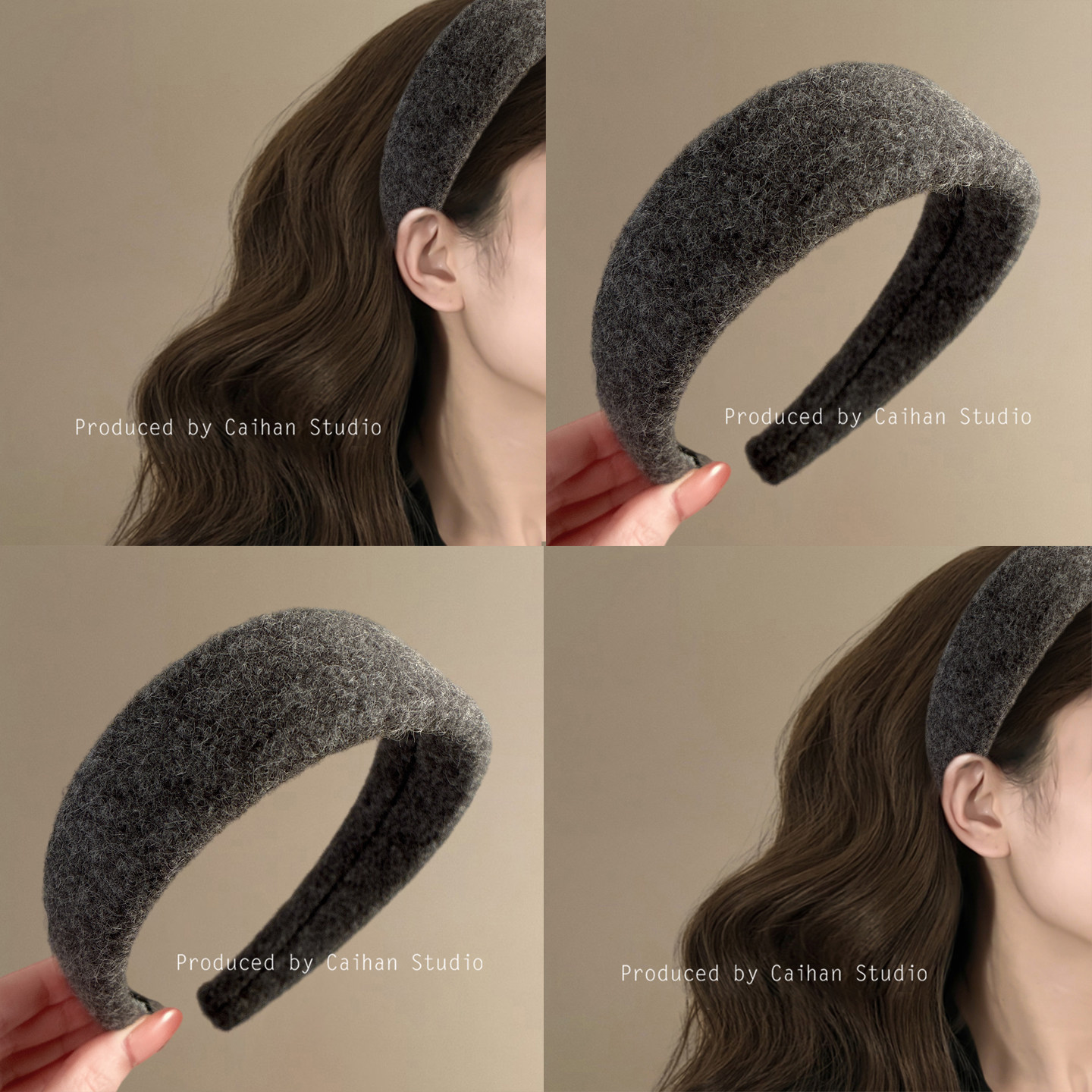 温柔兔灰~毛呢宽布艺发箍女2024新款高颅顶压发发卡洋气旅行头箍,户外/登山/野营/旅行用品,旅行发卡,淘宝优惠券,粉丝福利购,淘宝优惠卷