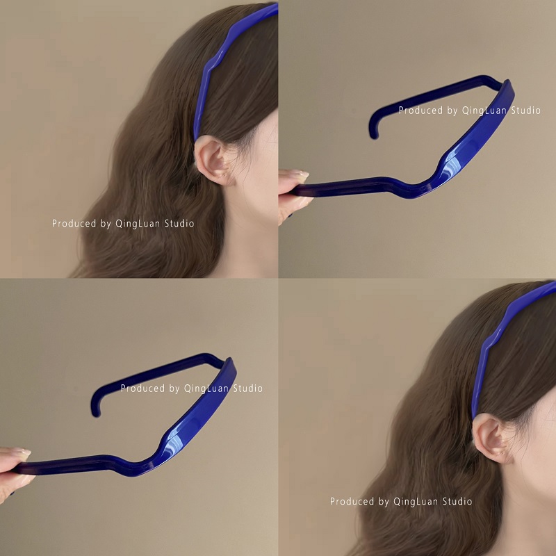 克莱因蓝~方形简约镜框发箍