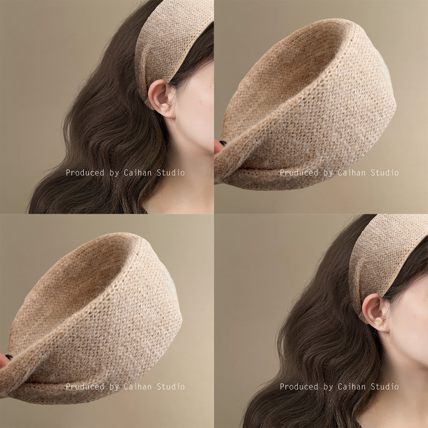 温珞佳人~秋冬气质绒面宽边发箍