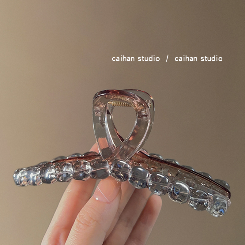石上清泉~水晶透明抓夹