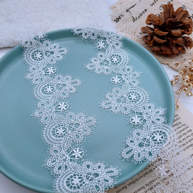 波浪边精致细线 水溶米白色蕾丝宽6cm 旗袍洛丽塔服装辅料