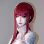 玛奇玛cos假发无需修剪中长直发万用毛电锯人麻花辫恶魔猎人头套