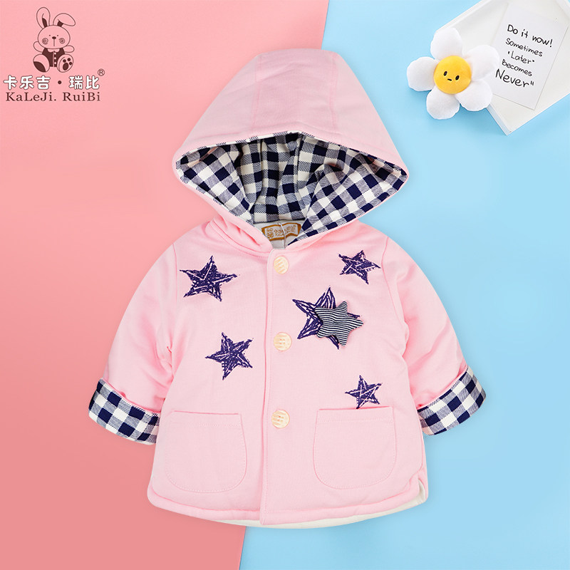 卡乐吉瑞比6-12月女宝宝加厚棉服冬装婴儿连帽棉衣外套女童外出服在类目 童装/婴儿装/亲子装, 棉袄/棉服中 - 来自Buy2taobao.com提供专业的淘宝代购服务